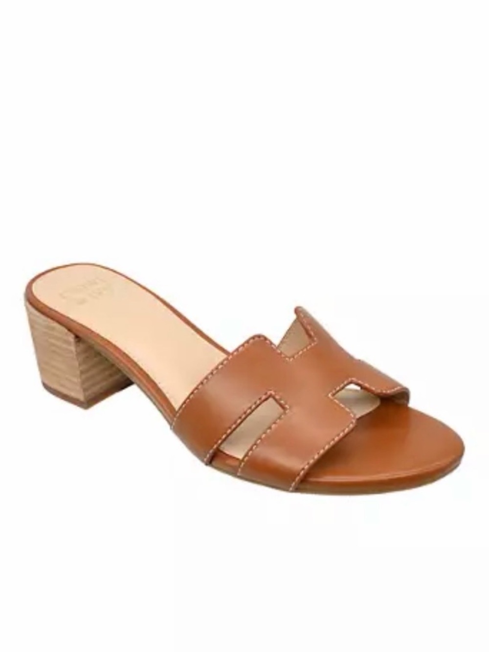 crown & ivy Tan H-Band Block Heel Sandals - Picture 4 of 4